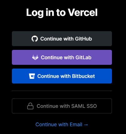 vercel_login_page